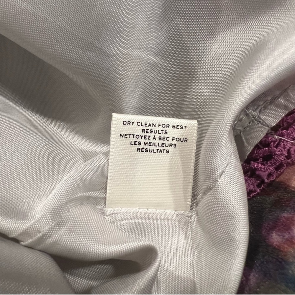 Anthropologie Moulinette Soeurs Violet Gloaming Dress size 2 Silk - Picture 12 of 14